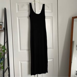 Forever 21 | Ribbed body-con maxi dress, black